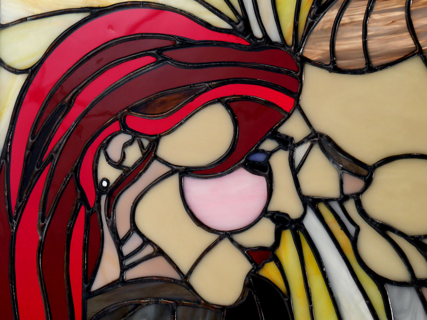 Close To You, Romantic Stained Glass Panel, Home Decor, Love, Modern Art