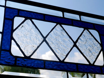 Hand-blown glass Tudor style diamonds