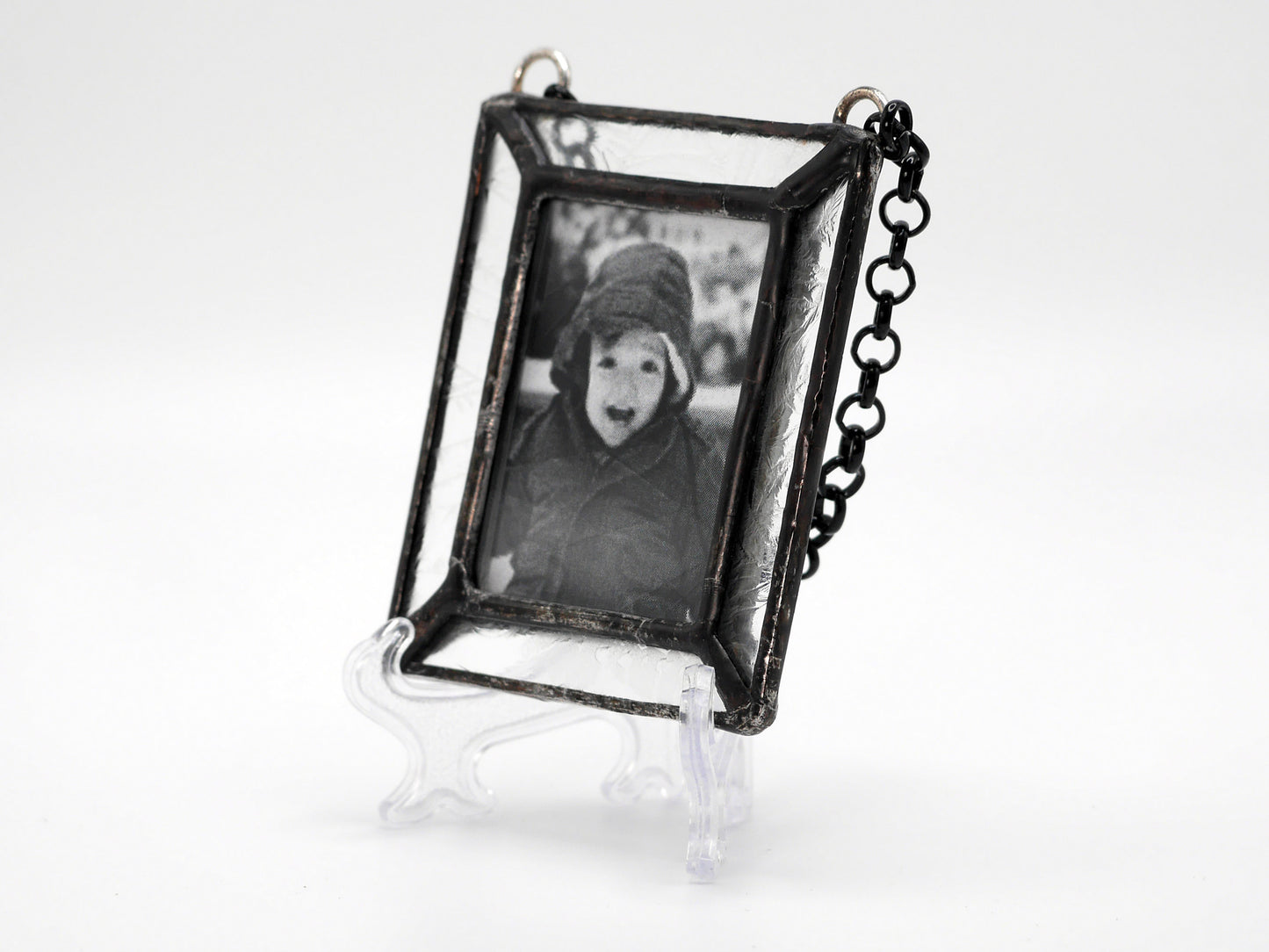 Stained Glass Photo Frame Christmas Ornament