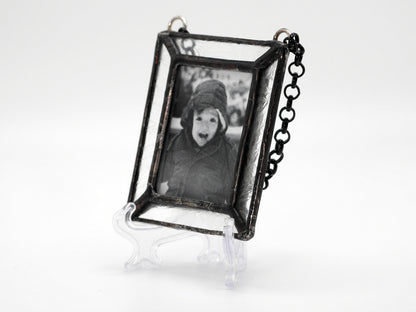 Stained Glass Photo Frame Christmas Ornament