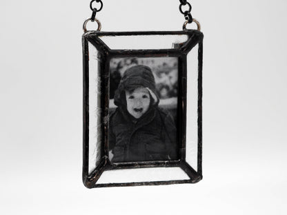 Stained Glass Photo Frame Christmas Ornament